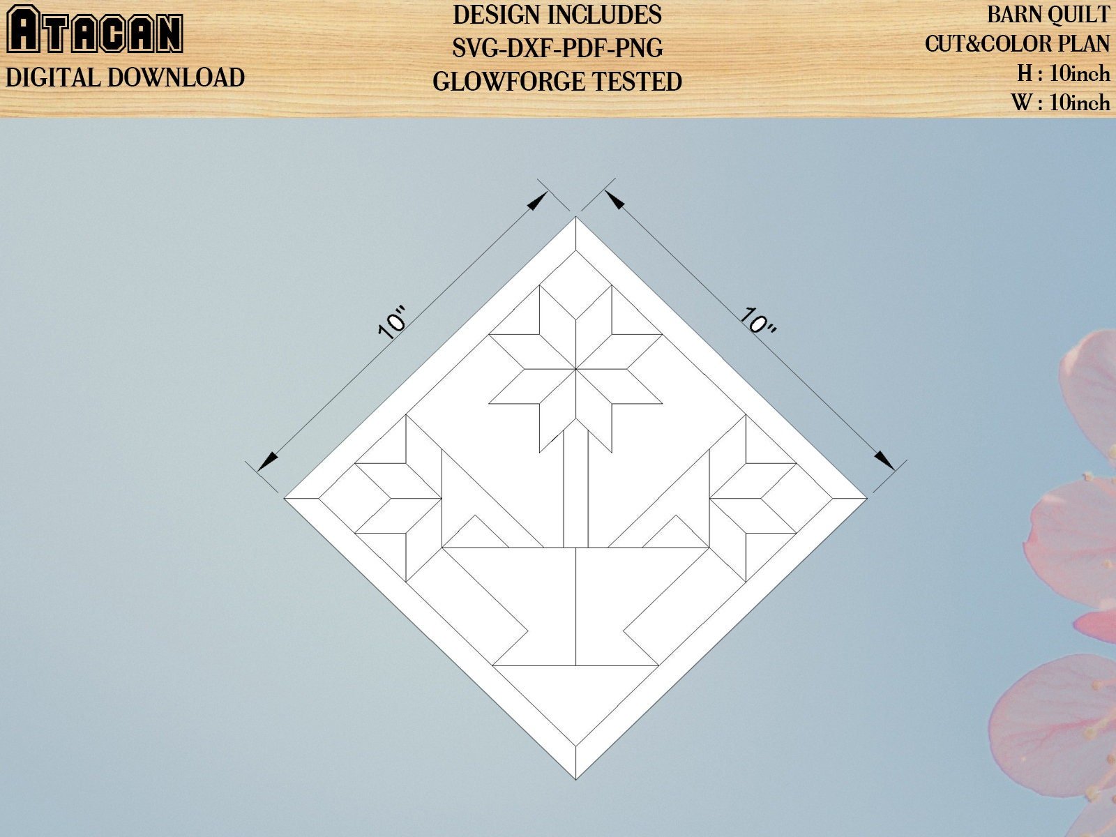 Barn Quilt svg Laser cut files for Glowforge projects inspired wall art Chevron Aztec Southwest Arrow designs Home decor mini quilt 003