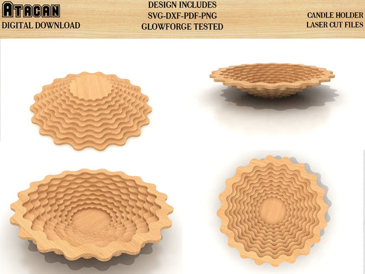 Bowl plate SVG files / Scroll Saw / Basket Pattern / Dish for fruit 101