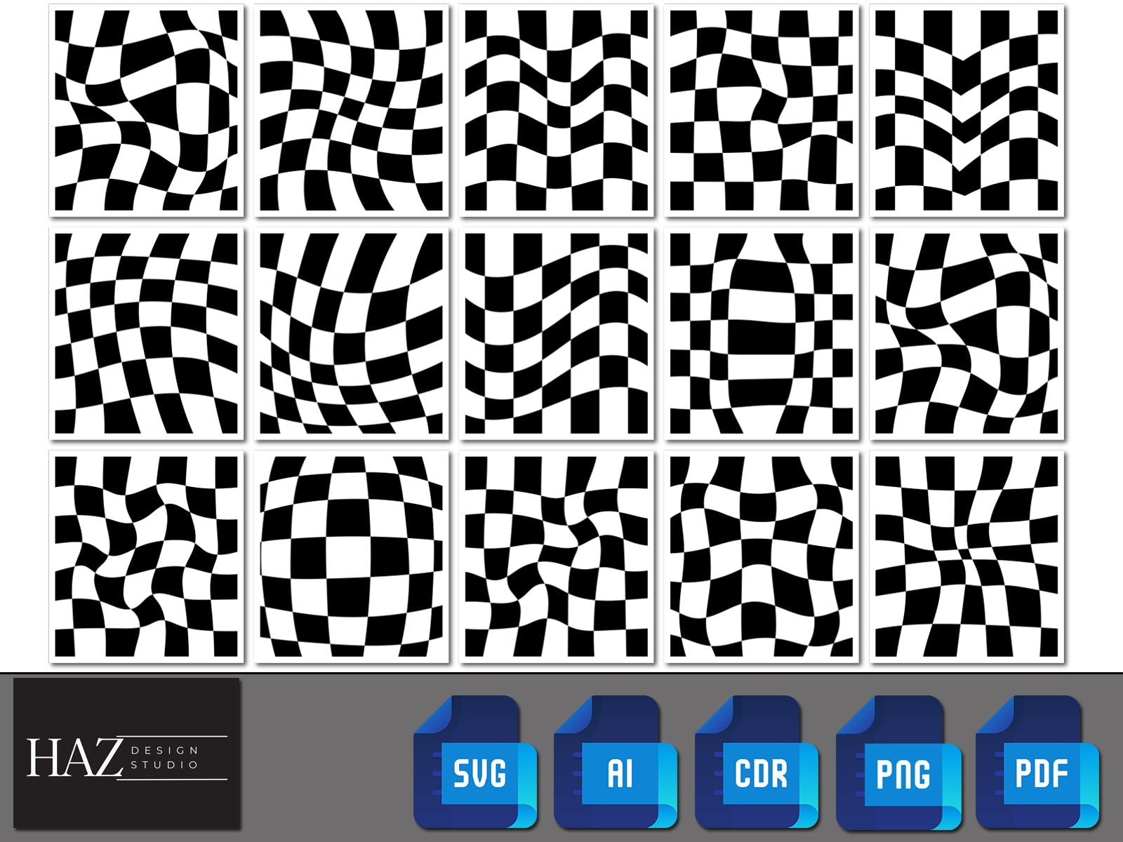 Checker Pattern Bundle / Checkers Patterns Svg / Seamless Transparent Background Patterns PNG SVG DXF Pdf Ai 160