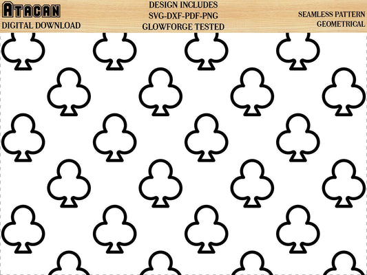 Clubs Repeating Patterns / Seamless Pattern Files 046