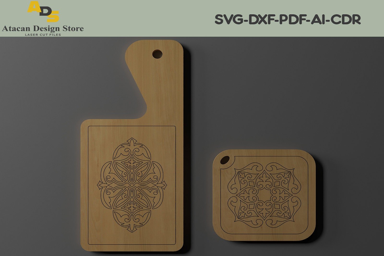 Cutting Boards Bundle / Chopping Board Woodworking Plans SVG, DXF, CDR ADS224