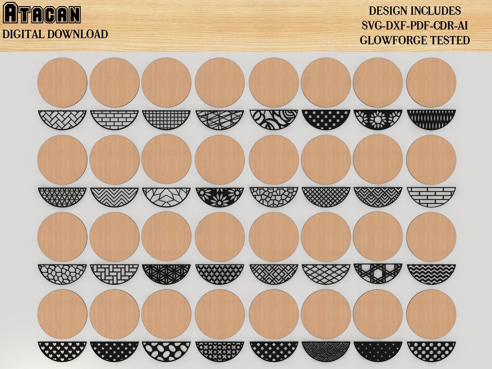 Door Hanger Bundle 32 SVG, Door Hanger Pack SVG, Patterned Door Hanger Svg, Welcome Sign, Vector, Wood Cutting 386