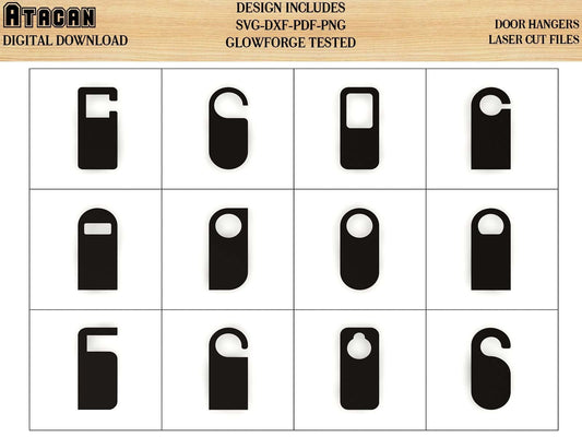 Door knob hangers bundle / Do not disturb SVG laser cut files 106