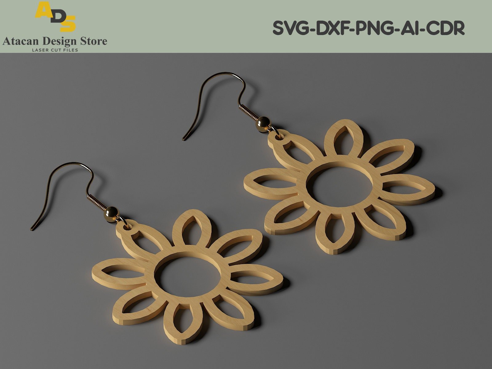 Elegant Geometric Earrings decorative Craft Jewelry Pendants Set laser cut ADS214