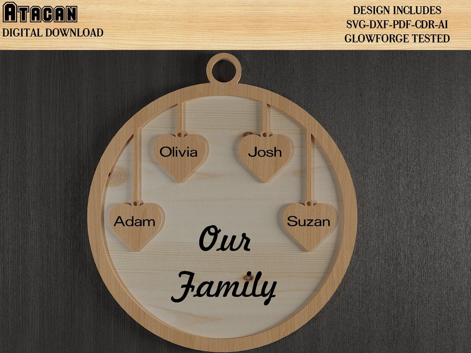 Family Celebrations Boards / Wooden Birthday Tracker Rounds / Reminder Calendar Gifts 480