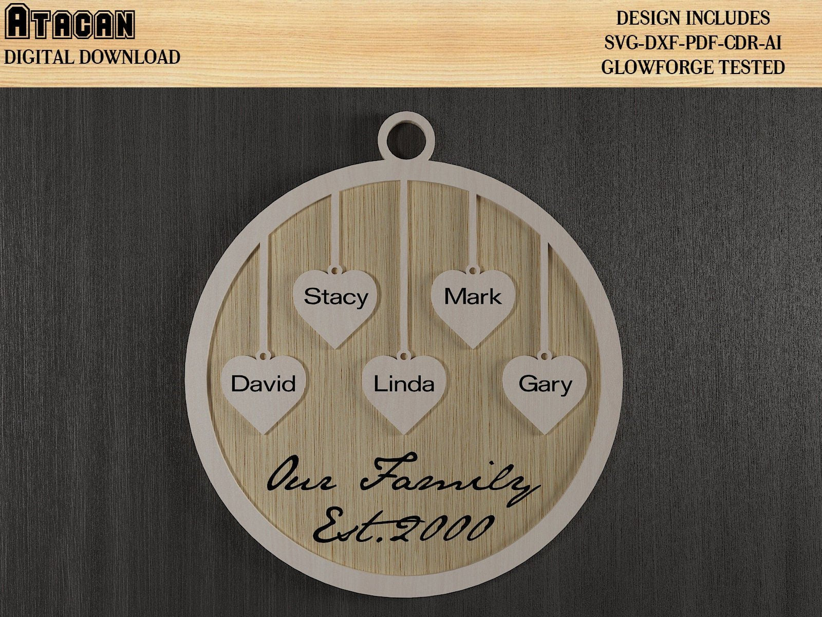 Family Celebrations Boards / Wooden Birthday Tracker Rounds / Reminder Calendar Gifts 480