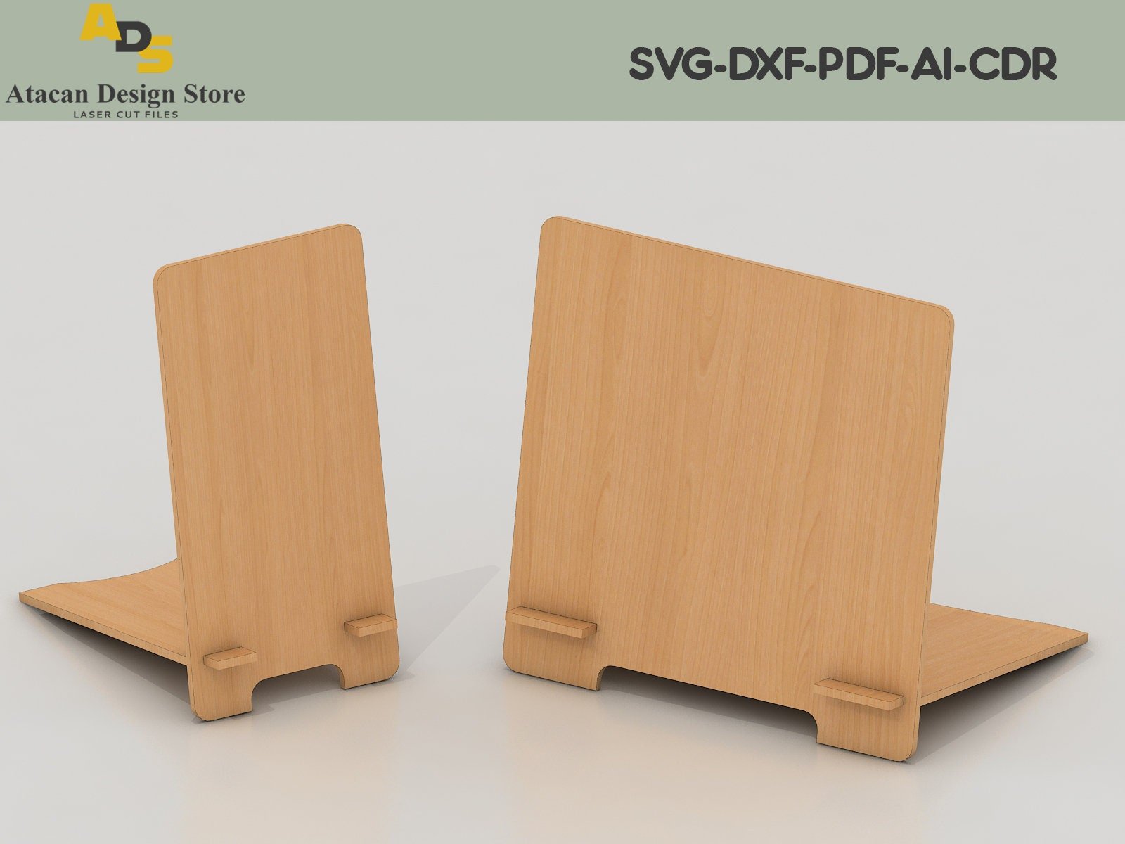 Frame Stand Holder / Wood Display Phone stand / Sign Holder cut file ...