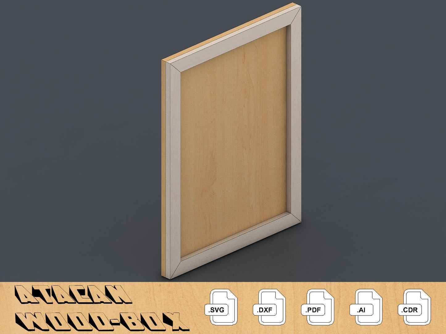 Frames Laser SVG cut files - Photo frame bundle - Glowforge Digital Download 038