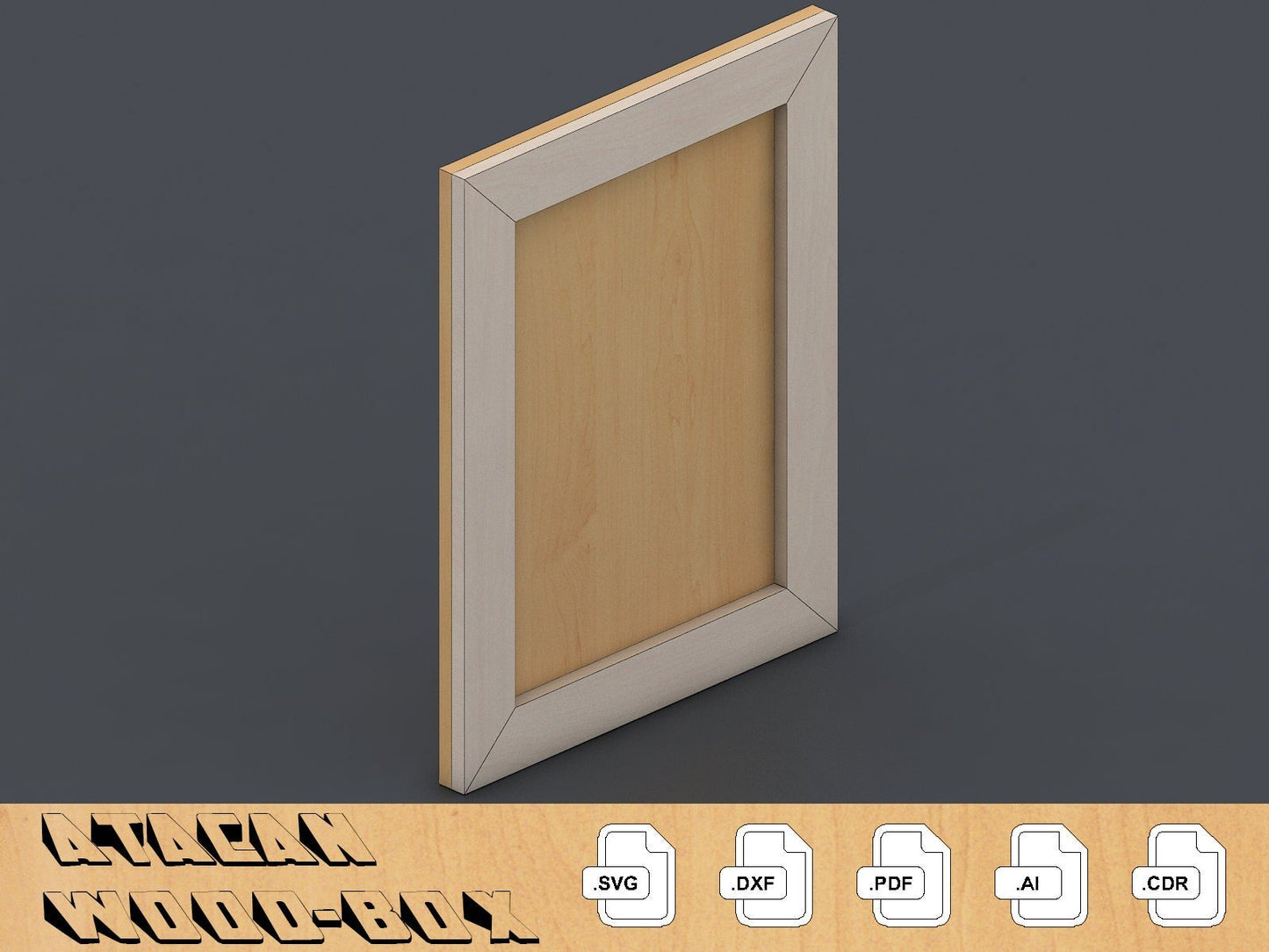 Frames Laser SVG cut files - Photo frame bundle - Glowforge Digital Download 039