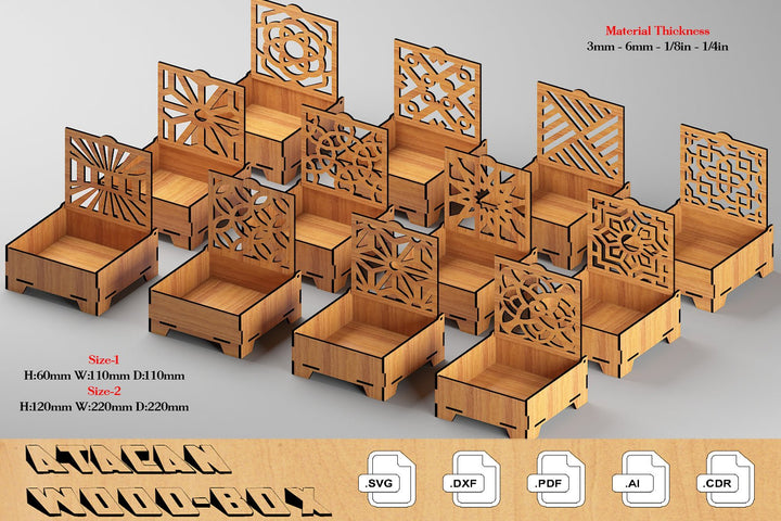 Creative Box File Laser Cut Box Files for Crafting and Projects – atacandesignstore
