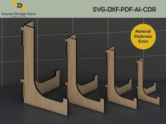 Glowforge Easel Stand Svg / SVG file for Glowforge, Glowforge Cut file, Wood Display stand ADS071