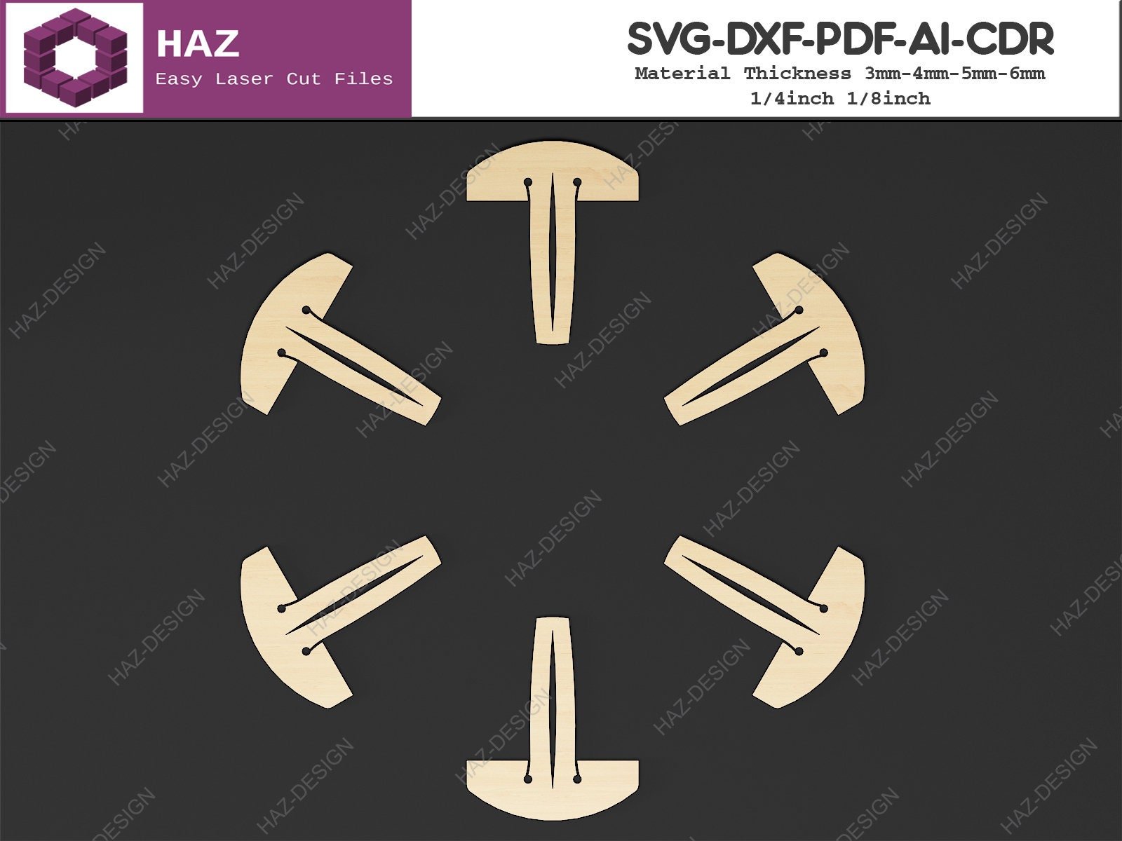 Glowforge Honeycomb Pins / X Tool Crumb Tray Pin / Compatible with all honeycomb SVG DXF CDR Ai 065