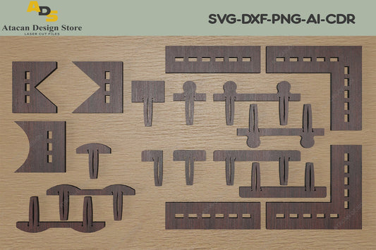 Honeycomb Pin Set / Glowforge Pins / Laser Cut Pin Files / Crumb Tray Pins SVG DXF Ai CDR 310