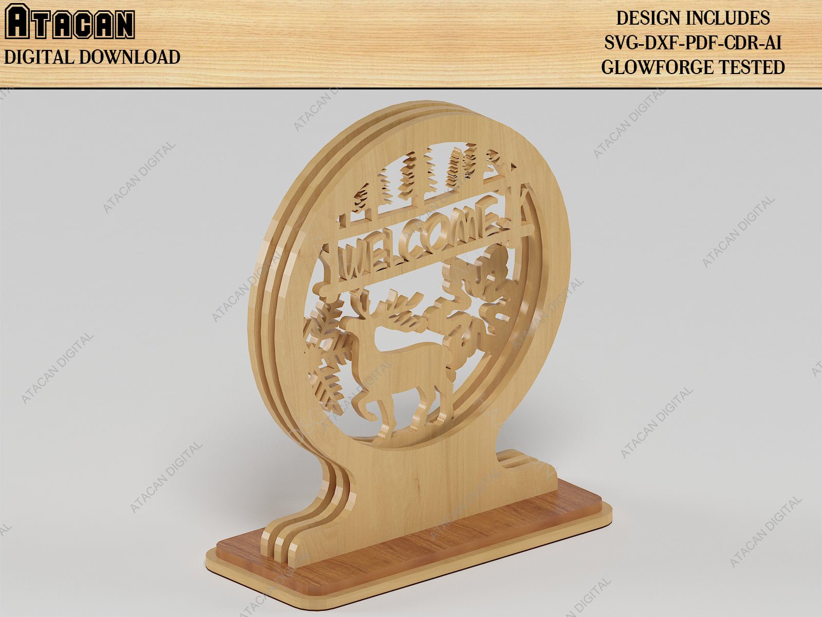 Lambretta Scooter Vespa Cut Files / Wooden Box House Shaped / Layered Round Christmas Decor SVG DXF CDR Ai 502