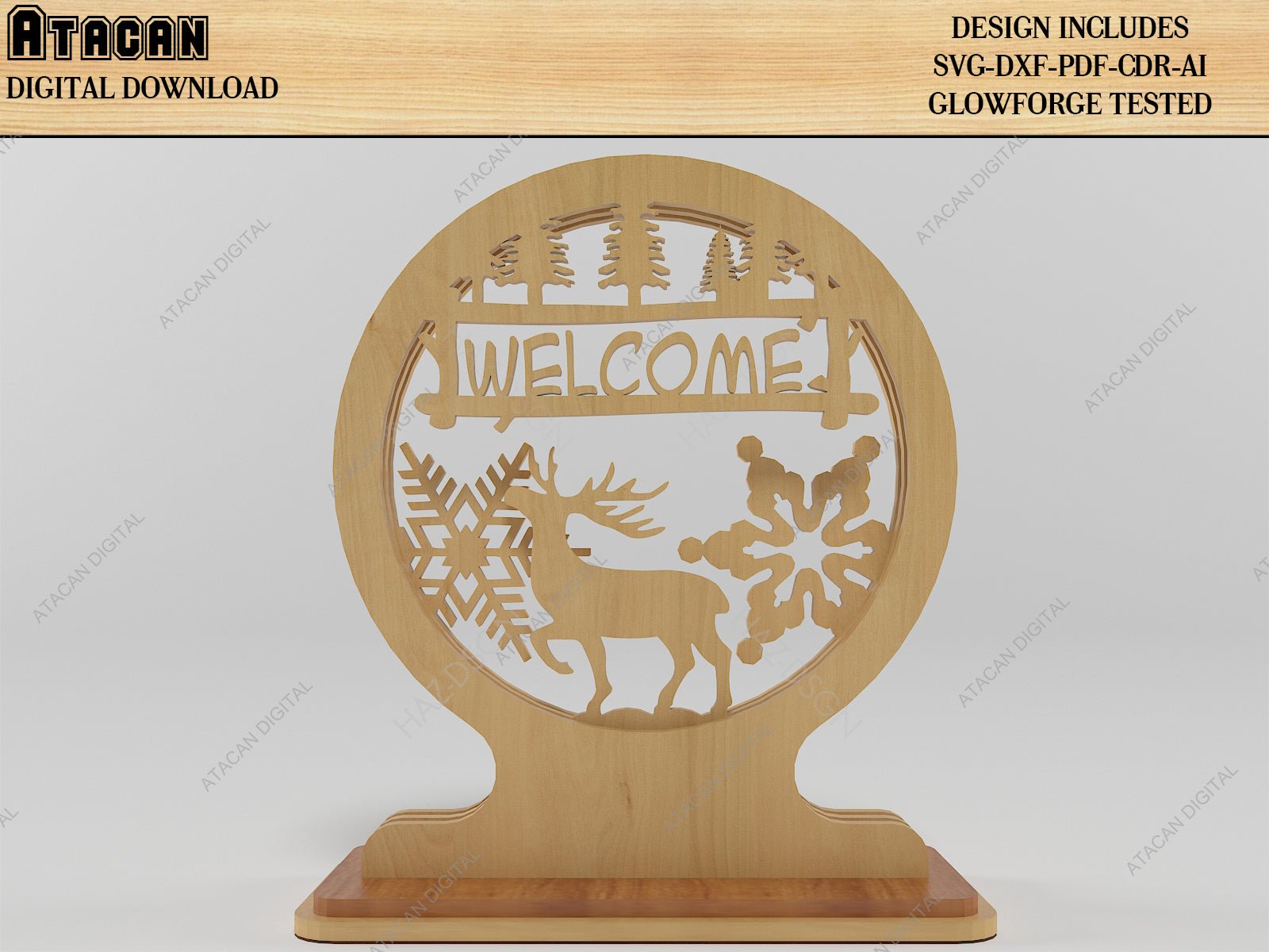 Lambretta Scooter Vespa Cut Files / Wooden Box House Shaped / Layered Round Christmas Decor SVG DXF CDR Ai 502
