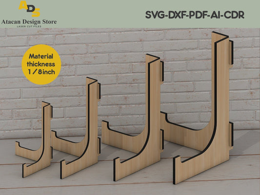 Laser cut Easel Plate Holders Svg / Easy to use glowforge vectors and laser cut files ADS068