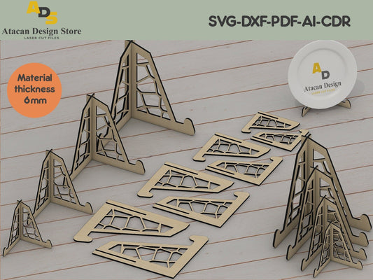 Laser cut Easel stand svg / Easy to use glowforge files and laser cut files ADS066