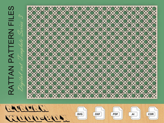 Laser Cut File | Rattan Cut File | Rattan SVG | Rattan Pattern SVG | Basket Weave Pattern | Boho Decor | Boho SVG | Wicker Pattern svg 224