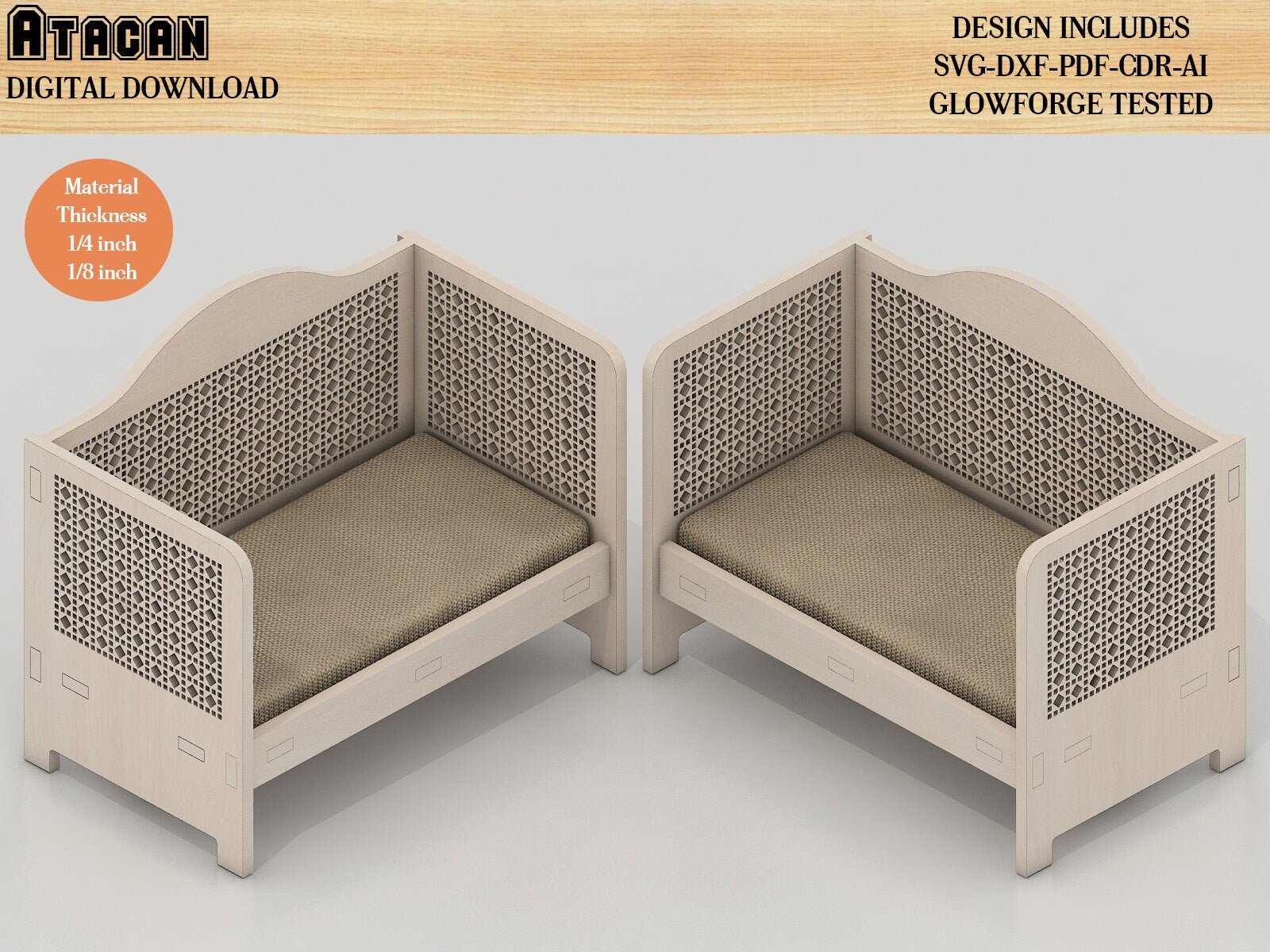 Mini Cradle Digital File Download / Laser Cut Baby Cot SVG files / Cnc ...