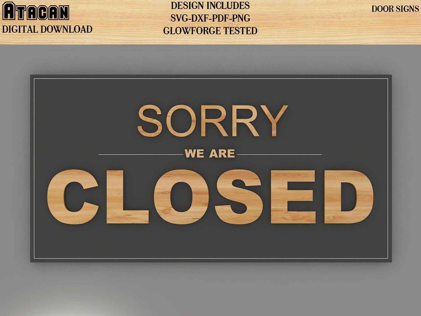 Open Closed Shop Sign SVG Cut Files, Welcome We're Open, Sorry We're Closed, Small Business sign 163