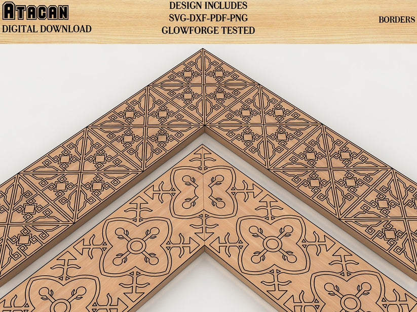 Ornamental BORDER files for creating Frames / Border laser cut files ...