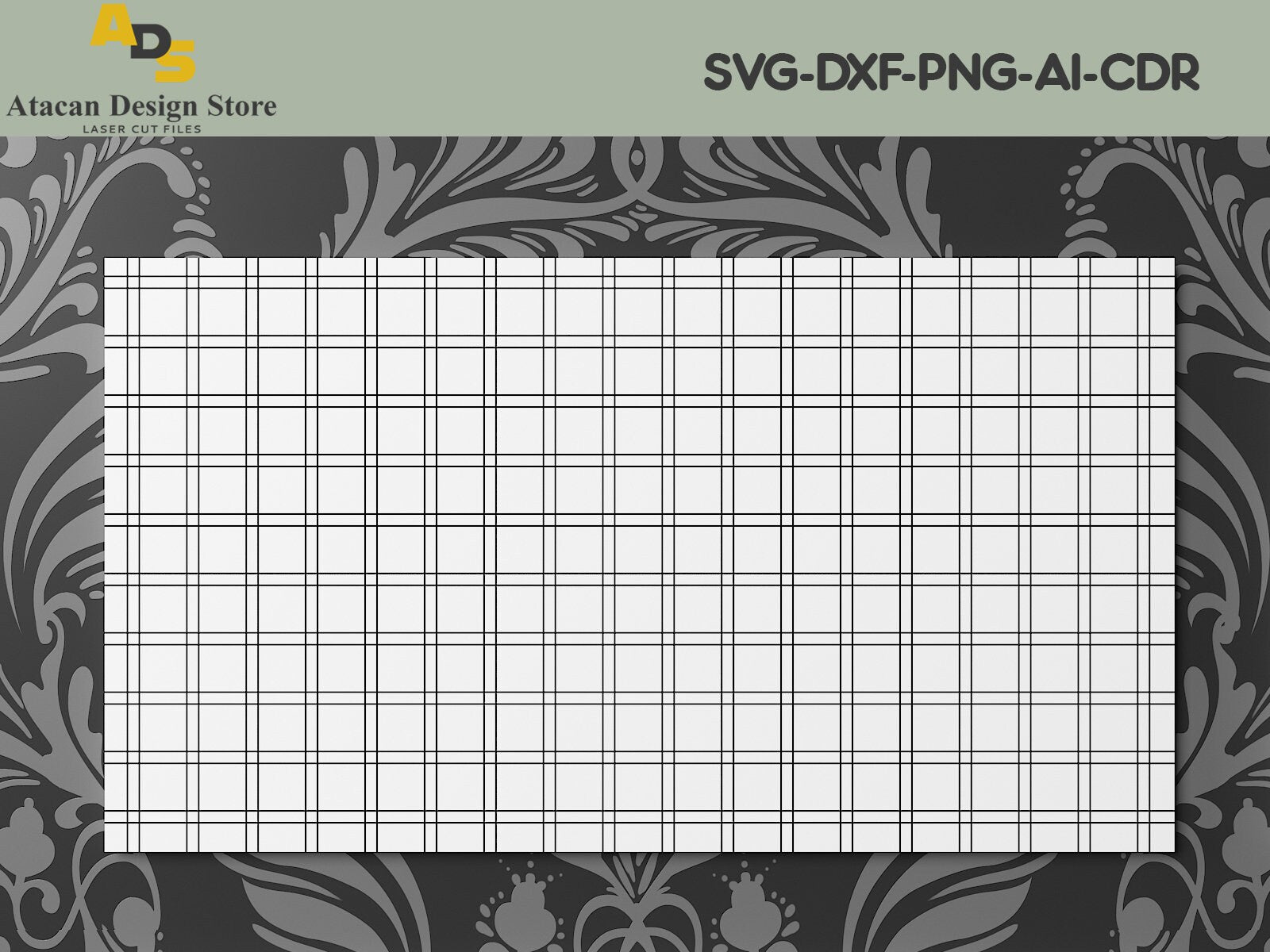 Pattern Design Bundle / Cross, Checker, Parquet Panel Patterns / Laser Cutting Svg Dxf Cdr Files 261