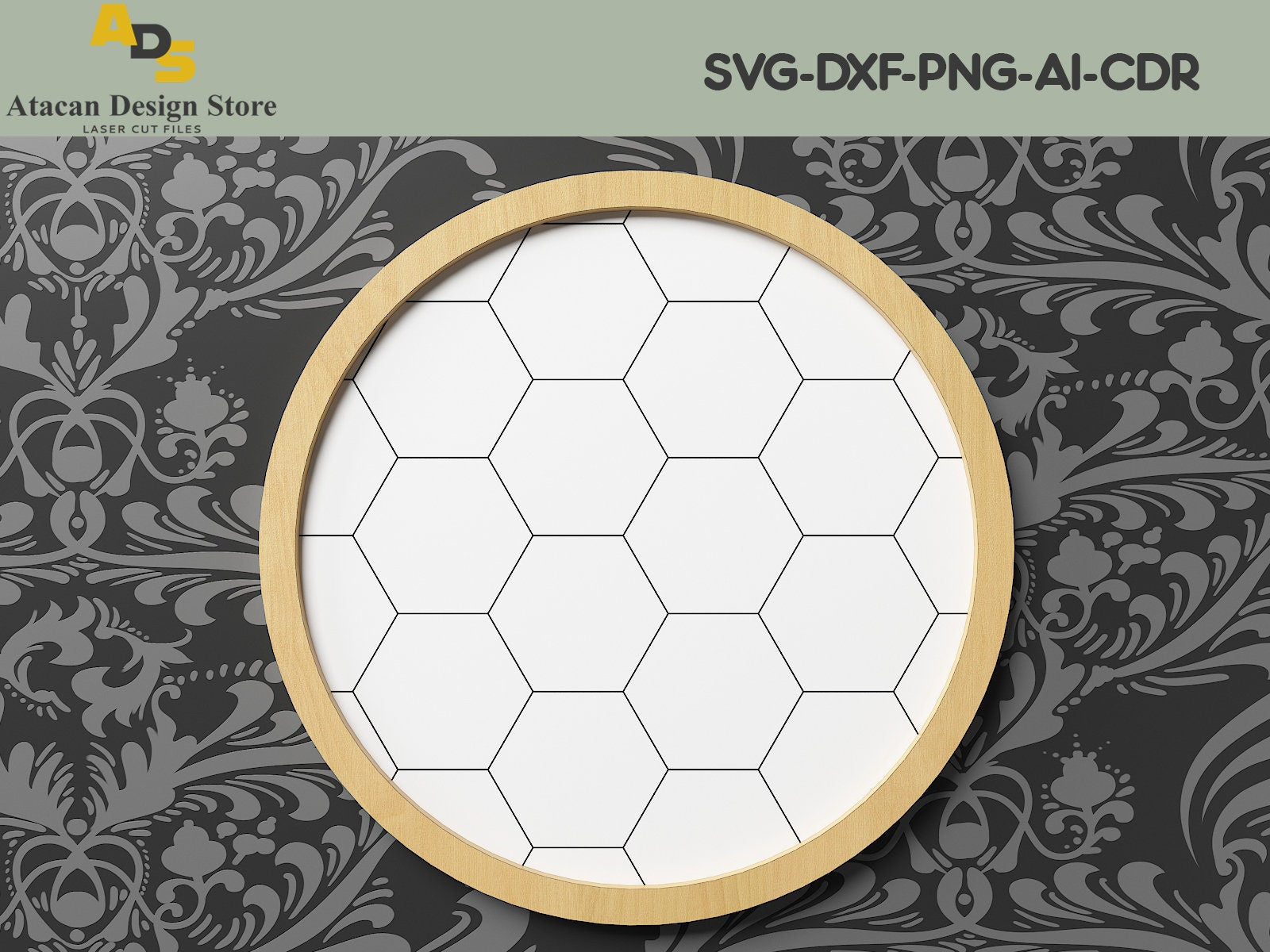 Patterns and Frame for Lightburn, Glowforge / Herringbone, Tiles, Honeycomb and Cross Pattern SVG239