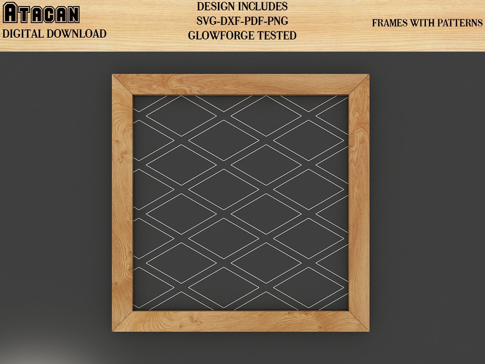 Patterns for Glowforge svg Herringbone Diamond Tile Brick Roof and Wood lines Pattern laser cut files 156