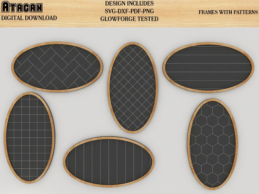 Patterns for Glowforge svg Herringbone Diamond Tile Star and Honeycomb Pattern laser cut files 154