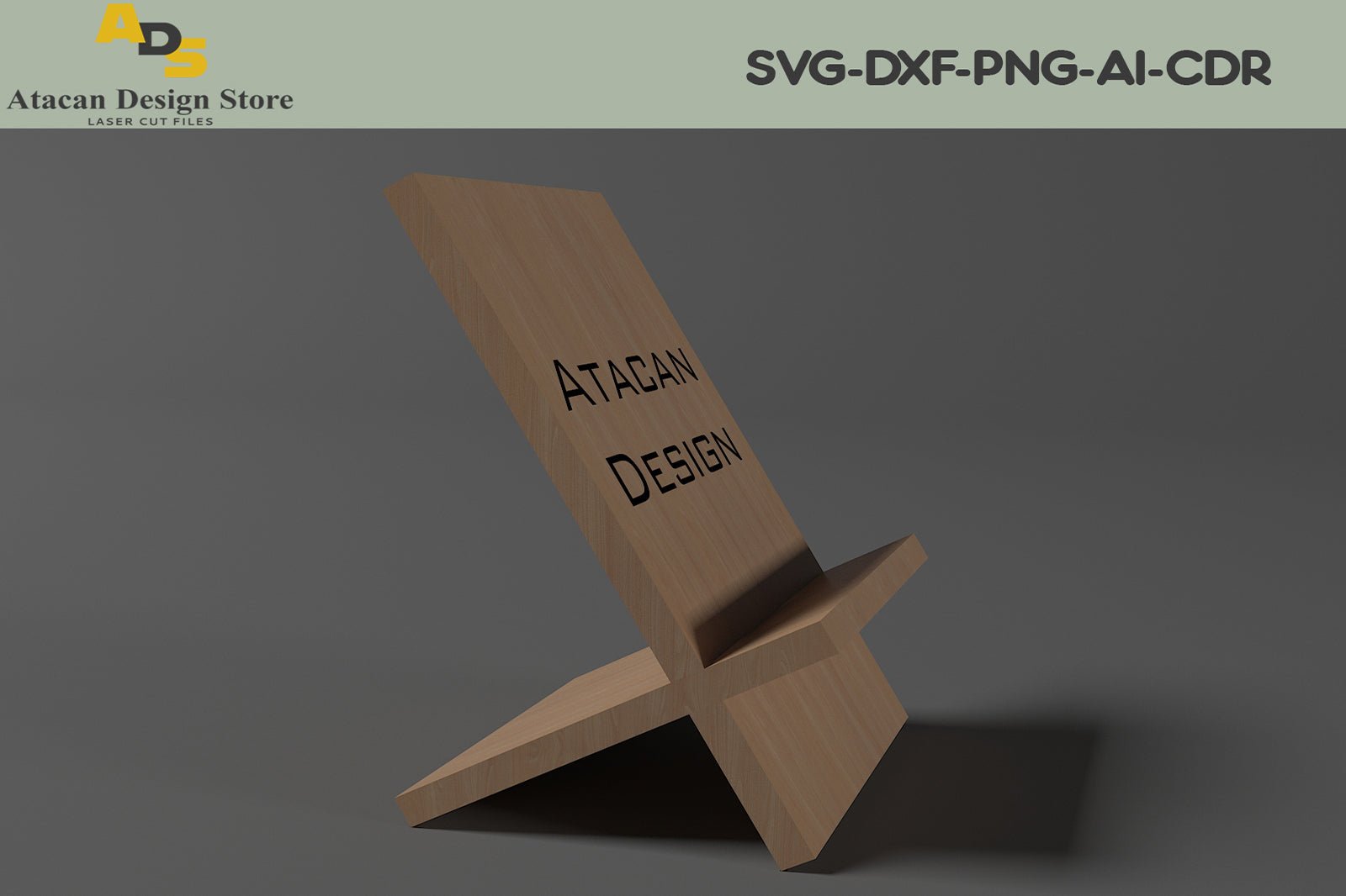 Customized Plot Stand Personalised Display Stand / Simple Design Wood Cut Plan / Laser cut f ...