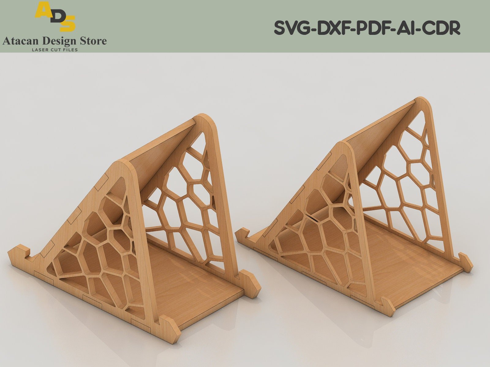 Buy 3 in 1 iPhone Stand SVG Ai Laser Cut Files INSTANT DOWNLOAD