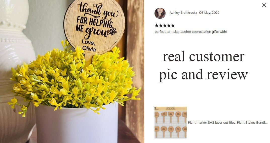 Plant marker SVG laser cut files, Plant Stakes Bundle, Garden Markers Glowforge Templates 244