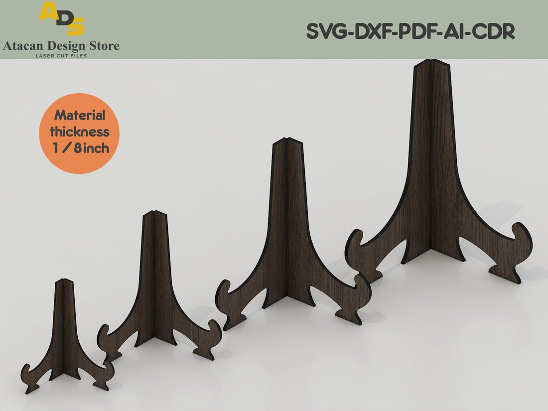 Plate stand template / Picture stand cut file / Digital Download / Glo ...