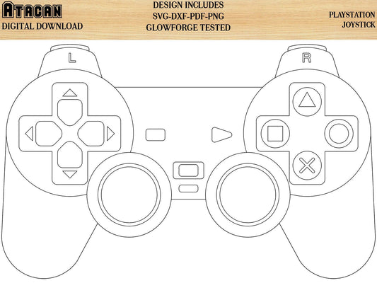 Playstation Joystick SVG file / Ps3 Controller / Game Controller SVG Clipart/ Silhouette/ Printable/ Cut Files/ cricut/ Instant Download 076