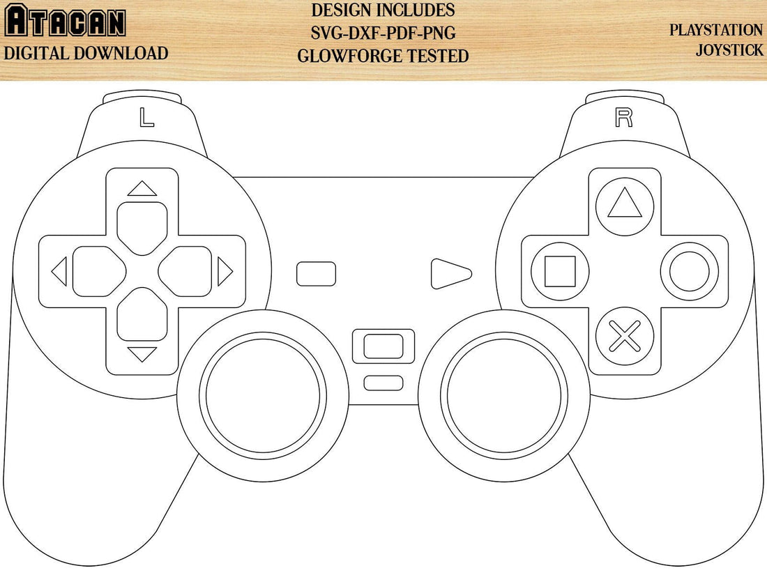 Playstation Joystick SVG file / Ps3 Controller / Game Controller SVG C ...