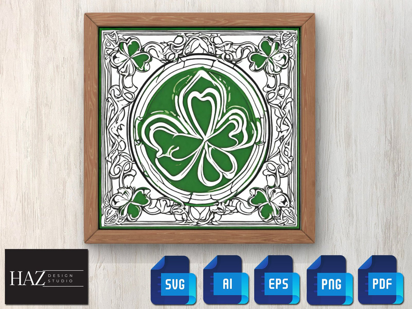 Saint Patricks Lucky Day Printable Files / Irish graphics Clipart / Shamrock Clipart / Clover Lucky Charm / St Patrick SVG PNG Ai EPS 173