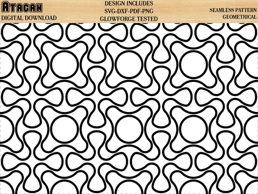 Seamless Geometric pattern SVG transparent background geometric pattern clipart Glowforge Cricut Silhouette files 039