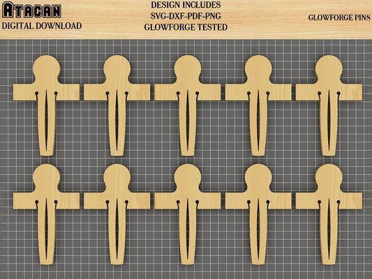 SVG Pins for Glowforge - Digital File Crumb Tray Pins - Honeycomb Tray Pins SVG 241