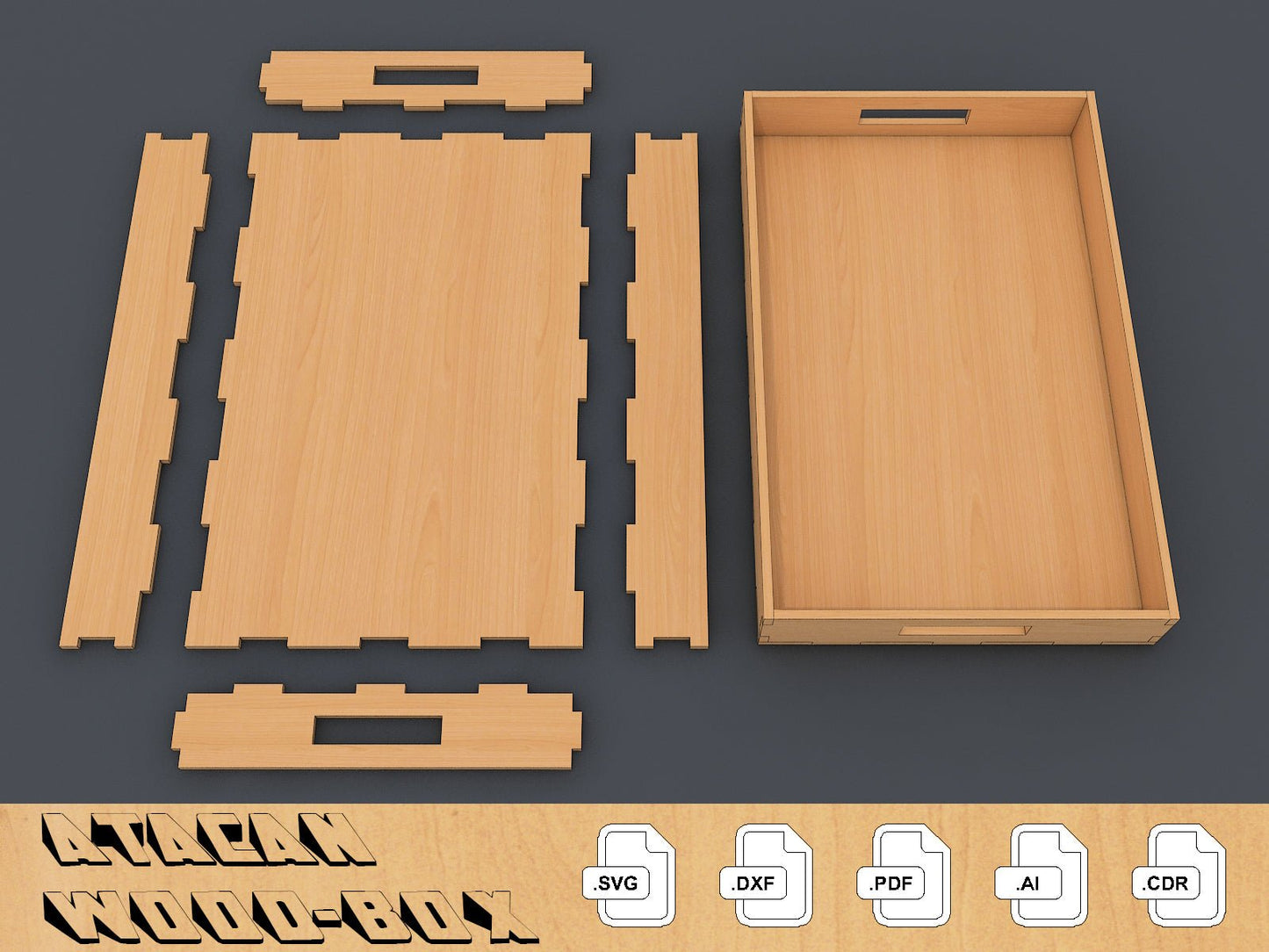 Tray Layout Tray Laser Cutting Plans / Wood Cut Templates / Trays Design 078 ...