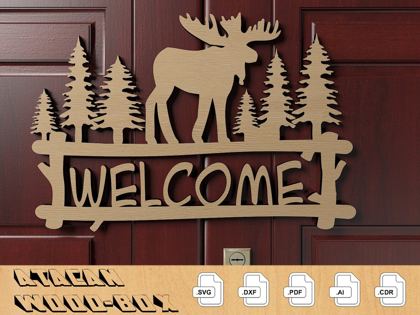 Welcome Signs Svg Bundle / Farmhouse Sign Dxf / Door Hanger Wood Laser Files 300