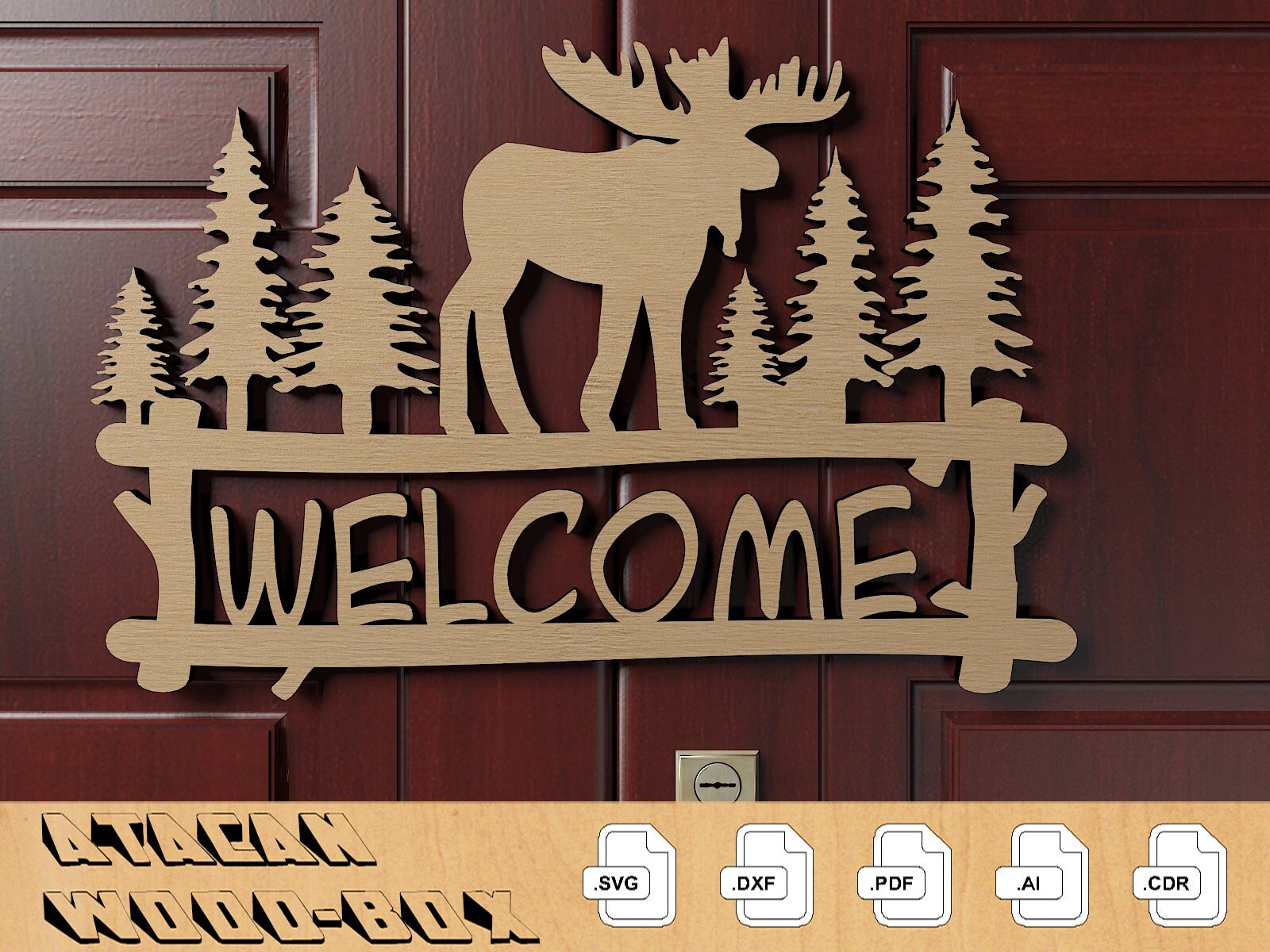 Welcome Signs Svg Bundle / Farmhouse Sign Dxf / Door Hanger Wood Laser Files 300