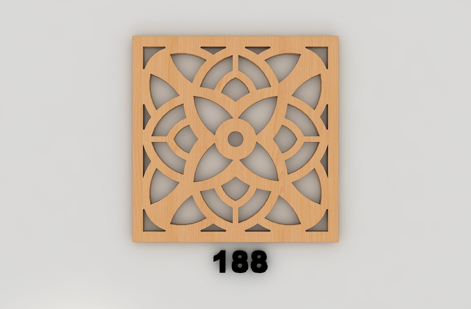 Wood Coaster Digital Design / Cnc pattern Laser cut vector template / Glowforge SVG home décor /interior ornament design 171
