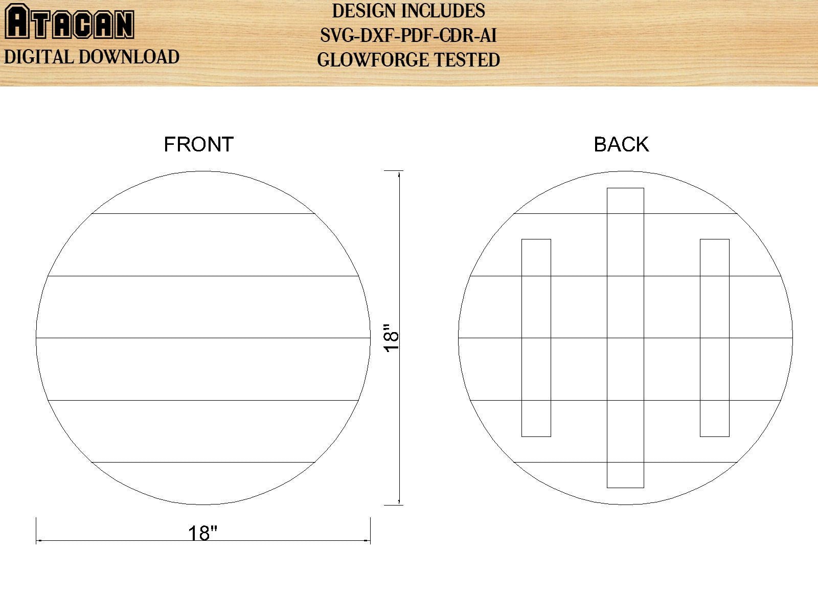 Wood Frame svg for glowforge - Wood Sign Frame svg, Laser cut frame SVG, Glowforge Frame SVG, Glowforge Laser Cut svg, Laser Cut frame 075
