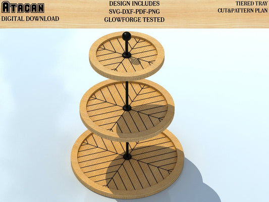 Wood Tray Laser cutting Digital vector Files - Tray SVG for Laser cut Glowforge Files 77